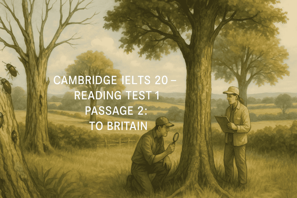 Cambridge IELTS 20 Reading Test 1 Passage 2 elm disease illustration