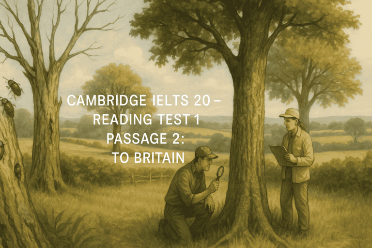 Cambridge IELTS 20 Reading Test 1 Passage 2 Answers Guide