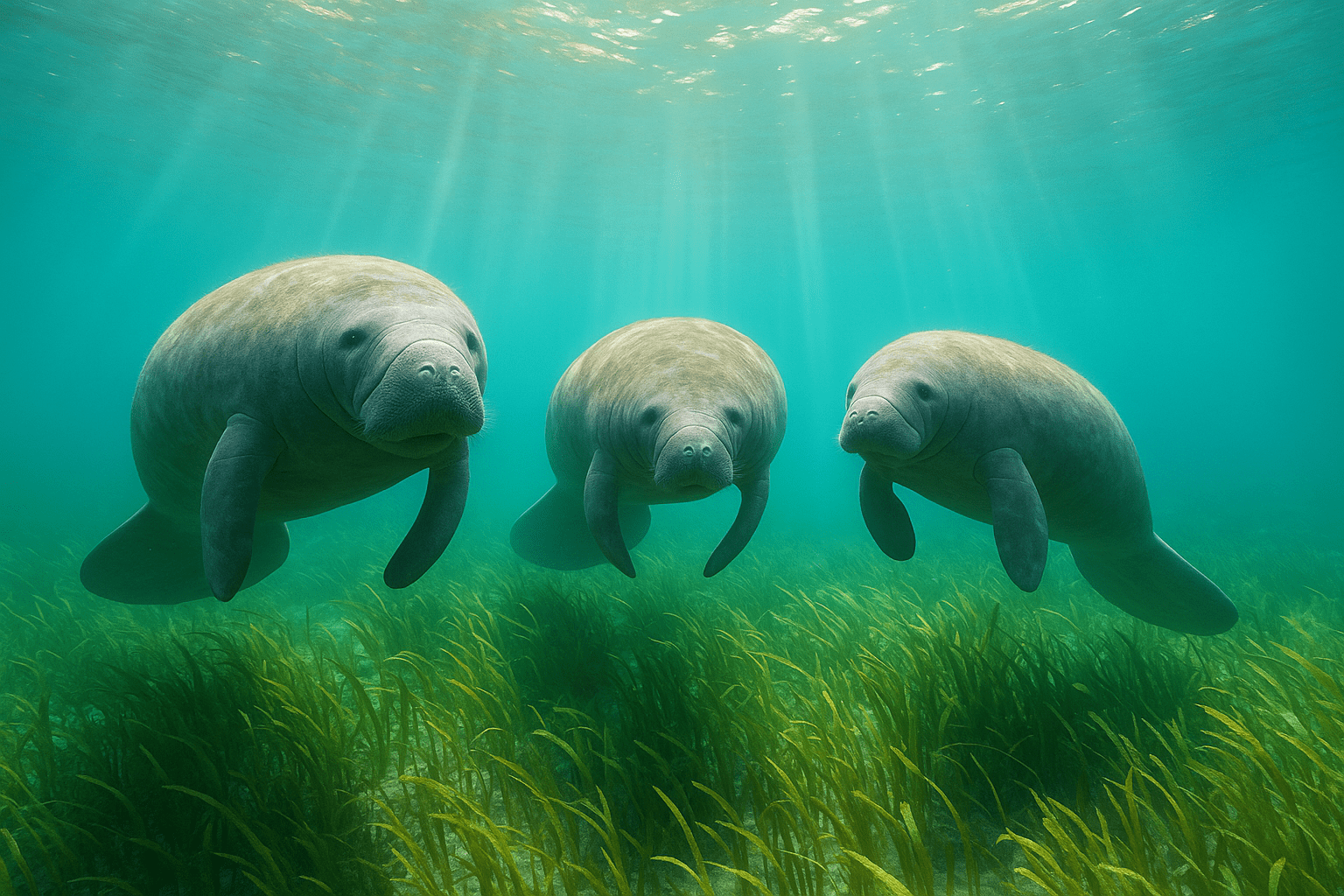 Cambridge 20 Reading Test 2 passage 1 Manatees answers with sea cows in tropical water.