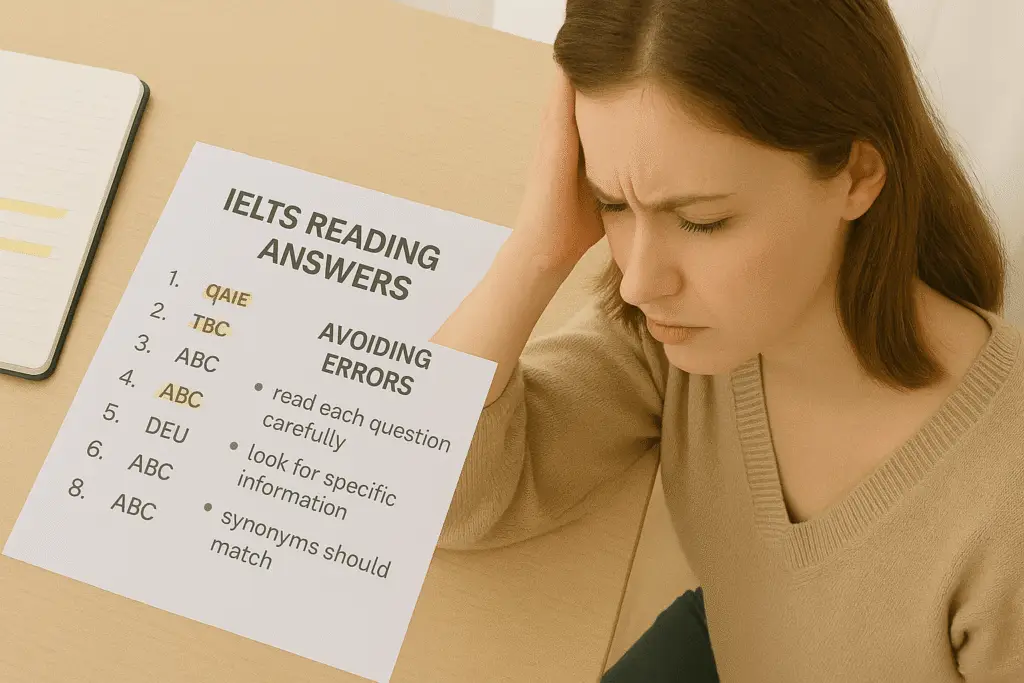 Common mistakes in IELTS Reading and how to avoid them for higher scores
