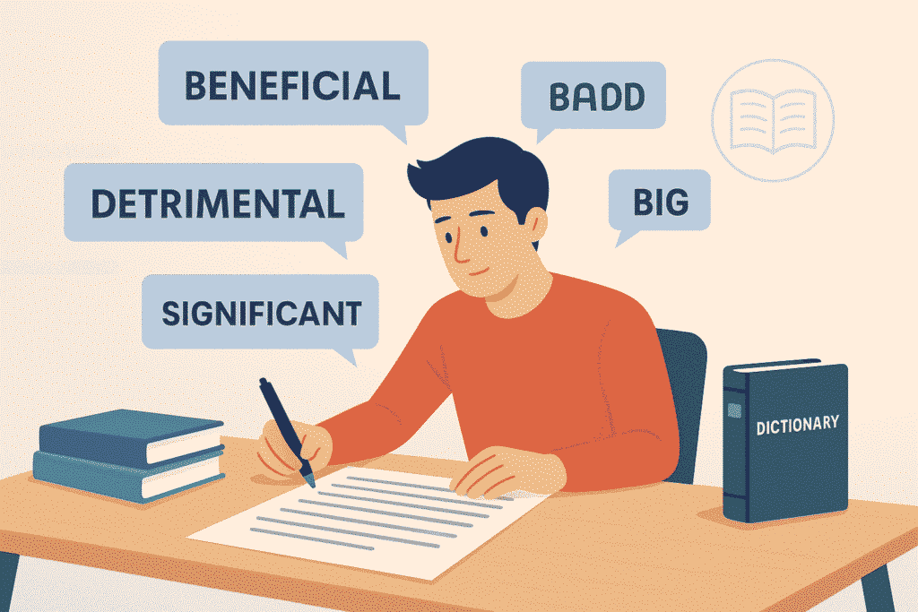 IELTS Writing Task 2 synonyms for essays to avoid repetition and score higher