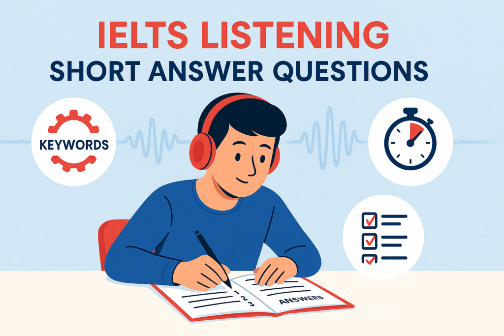 IELTS Listening Short Answer Questions tips and strategies