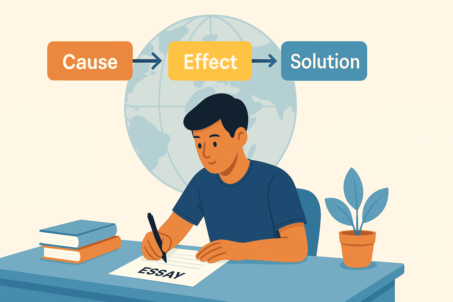 IELTS problem and solution essay vocabulary with formal words for causes, effects, and solutions in Task 2 writing