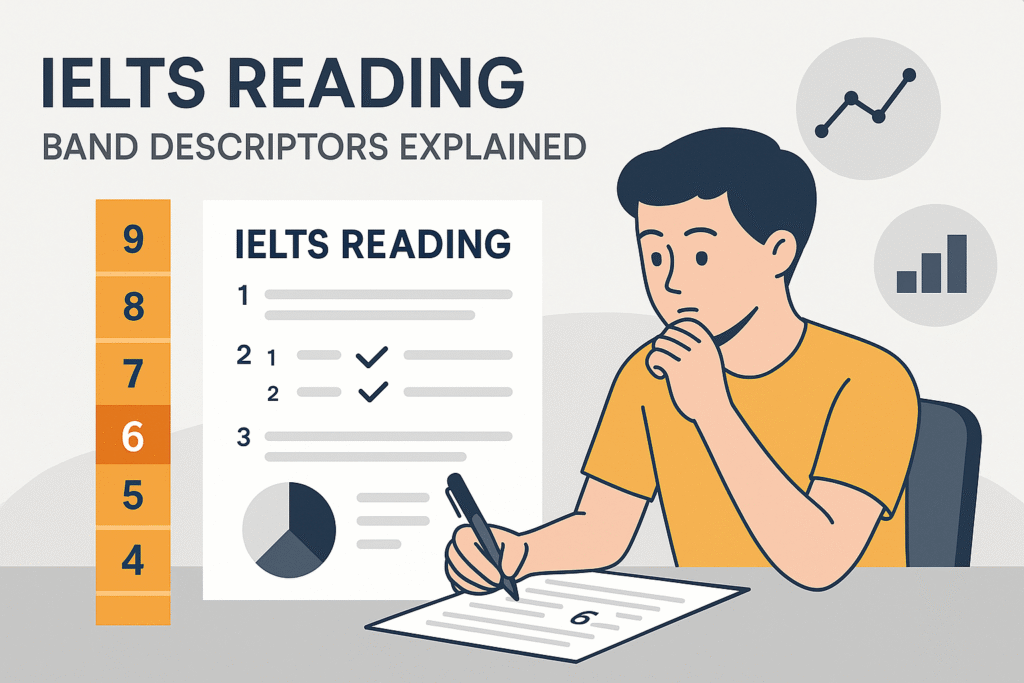 IELTS Reading band descriptors explained for scoring