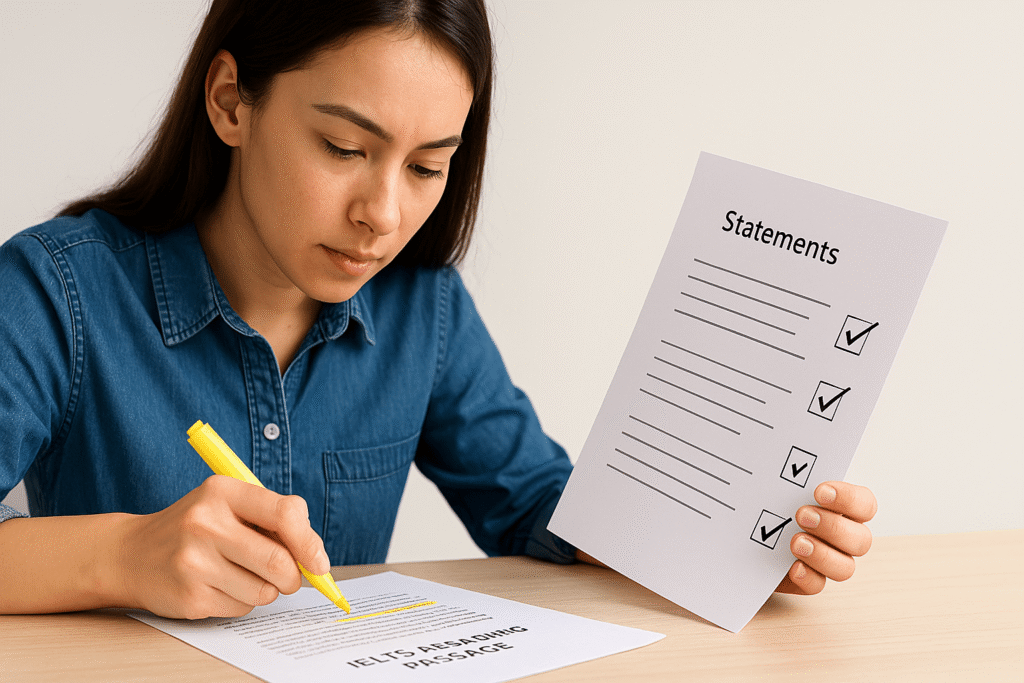 IELTS reading list selection tips for choosing correct statements