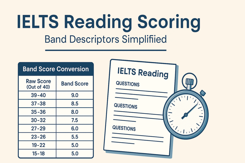 IELTS reading scoring explained with band descriptors and tips