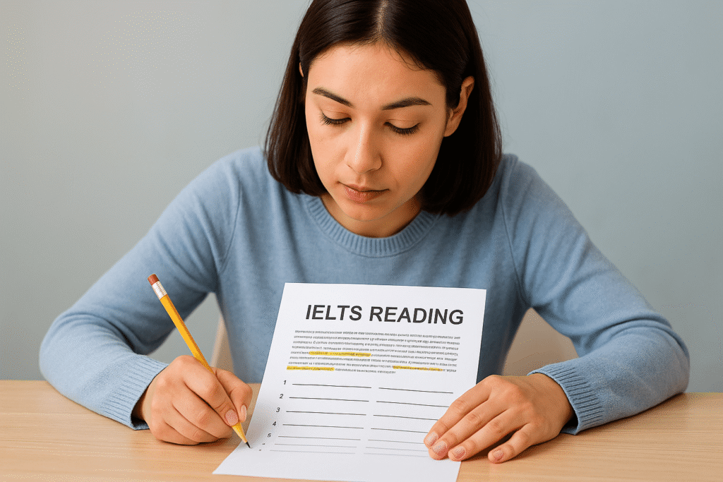 IELTS reading sentence completion strategies and step-by-step tips