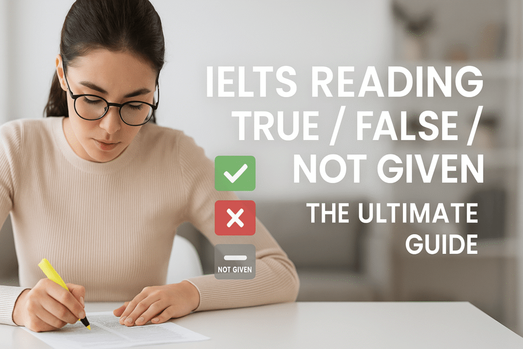IELTS reading true false not given strategies and tips