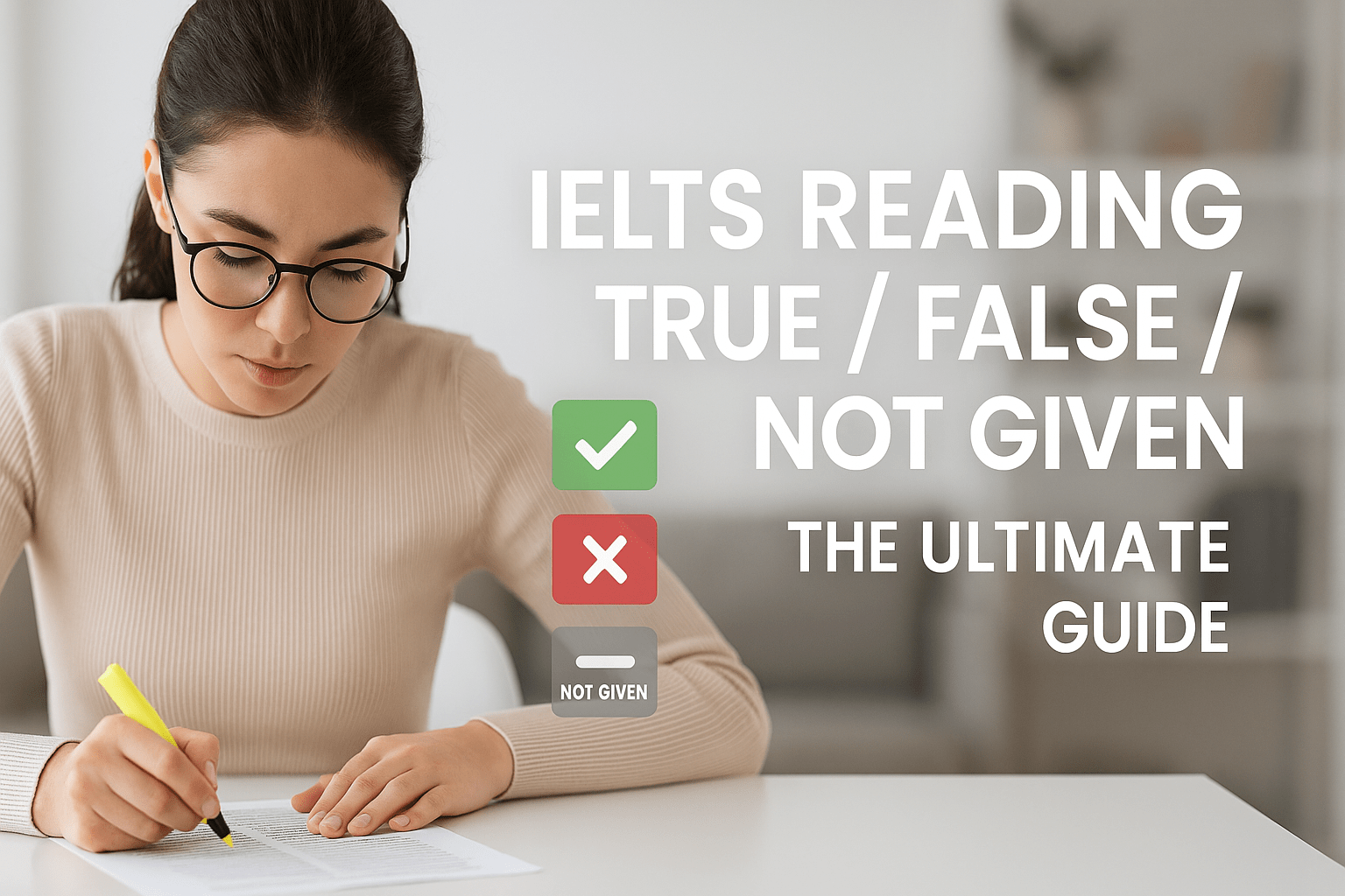 IELTS reading true false not given strategies and tips
