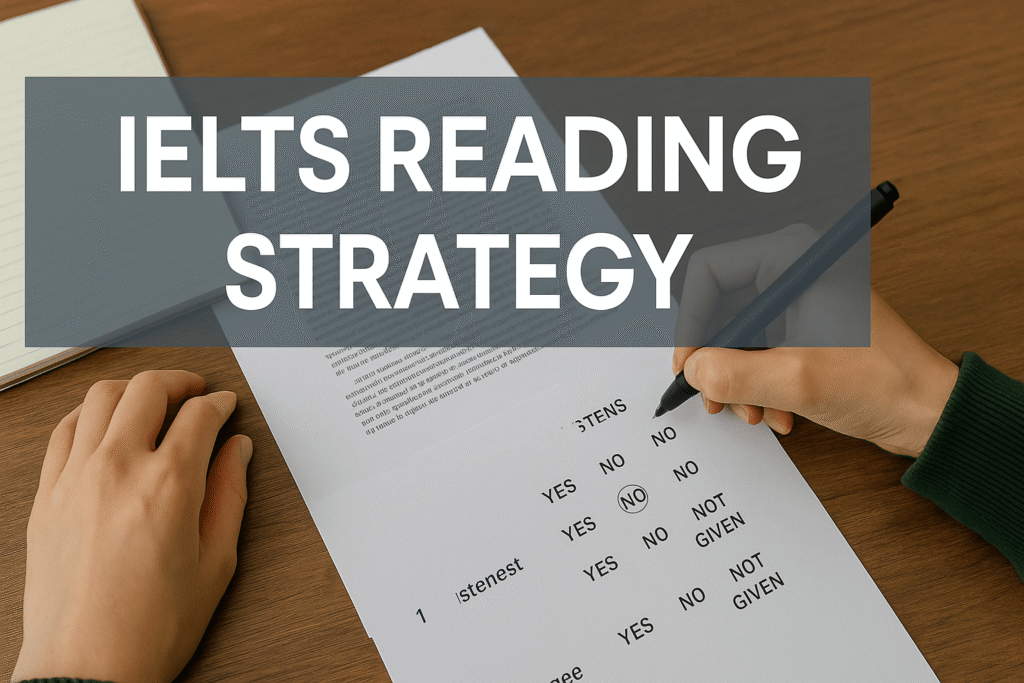 IELTS reading yes no not given strategy for band 7+