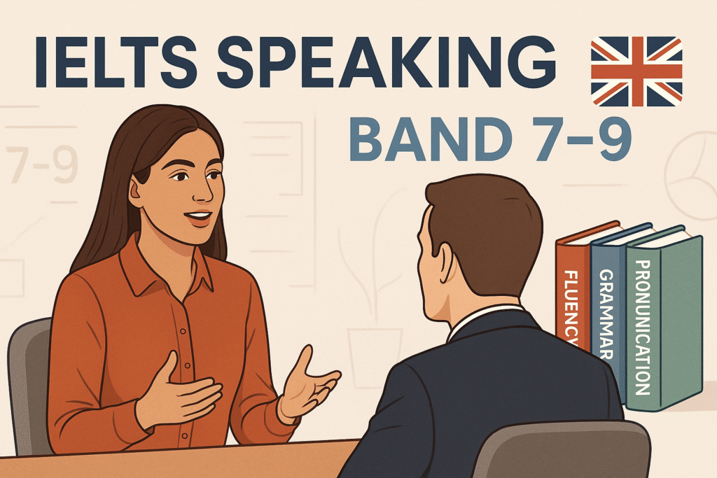 IELTS Speaking guide with tips, strategy, and sample answers for Band 7–9