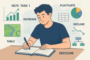 IELTS Writing Task 1 Vocabulary: Complete Guide to Charts