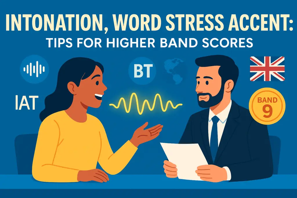 Intonation, Word Stress, and Accent for Higher Band Score